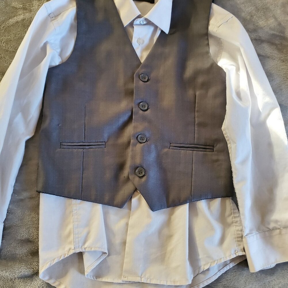 Bocaccio Boys 5-Piece Gray Suit Complete Set– Size 8 - Picture 4 of 7